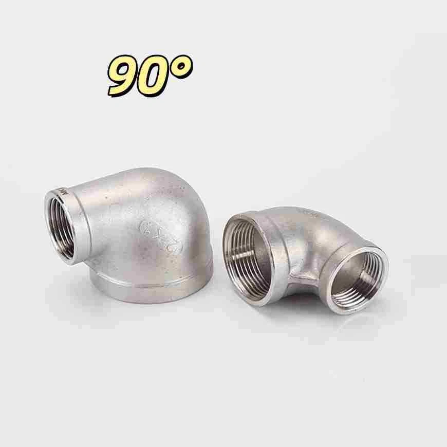 BSP Stainless Steel Reducing Female Elbow Pipe Fitting Adaptors Connector  90° - Image 1 of 4