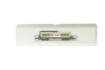 Märklín Mini-Club Stinnes interOil Tank Car Rail Train car Z Marklin Orange - Image 1 of 4