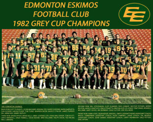 Edmonton Eskimos - 1982 Grey Cup Champions - 8x10 Color Team Photo