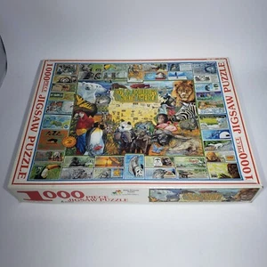 VTG White Mountain Jigsaw Puzzle 1000 Piece Zoos Aquariums of North America 1996 - Picture 1 of 11