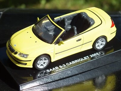 Grani Saab 9-3 cabrio 2003 1/43 nuovo con basetta molto dettagliato no Minichamp - Immagine 1 di 2