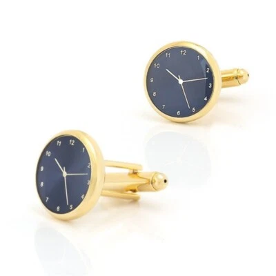 Gemelos de reloj para hombre gemelos personalizados dorados en camisas moda arte retro Foto 1 de 4