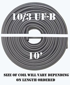 10/3 UF-B x 10' Southwire Underground Feeder Cable