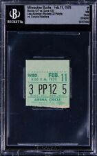 Feb. 11, 1970 - Lew Alcindor Rookie-Season Ticket Stub Double-Double BVG 7 NM