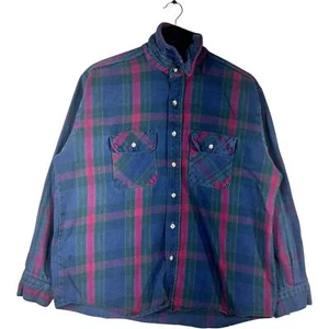 Five Brother Plaid Long Sleeve Flannel - Picture 1 of 7