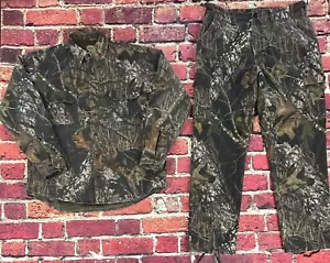 Cabelas Dry Plus Scentlok Mossy Oak Hunting Pants 38x32 & Jacket Large - Picture 1 of 19