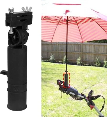 Universal Black Umbrella Holder-Trolley Cart Adjustable Golf Umbrella Pram - Image 1 of 4