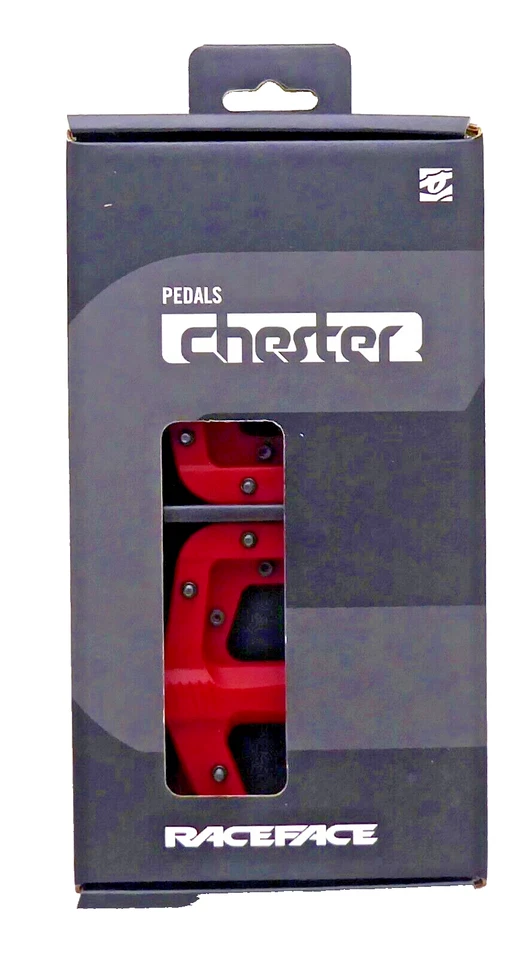 Juego de pedales Race Face Chester rojo - pequeño Foto 1 de 1