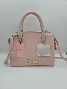 Bolso de mujer JUICY COUTURE de cuero sintético con asa superior nuevo con etiquetas bolso rosa arcilla - Imagen 1 de 11