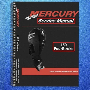 MERCURY 150 FOURSTROKE SERVICE MANUAL - WIRE SECURED - TOUGH JACKET - Bild 1 von 13