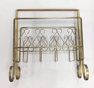 Messing und Holz Buch/Plattenhalter Vintage Mid Century 🤩 - Bild 1 von 5