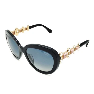 NO TARIFF Chanel Sunglasses 5334BA Women's Black 4471721 - Image 1 of 4