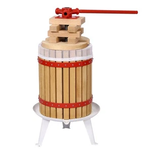 Pressa Frutta e Vino 3,17 Galloni Cestello Legno Massello Manuale Pressa Sidro Mele - Foto 1 di 6