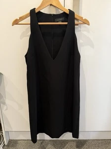 ELLERY Women's black sleeveless knee length dress size 8 - Picture 1 of 7