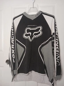  Vintage FOX RS Racing Motocross Dirt Bike 100% Cotton Jersey Size Men's XL STRE - Picture 1 of 12