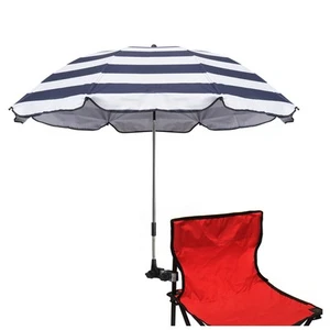 Chair Umbrella with Clamp,46 inches UPF 50+ Clip on Parasol for Patio,Beach C... - Picture 1 of 8