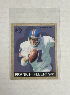 JOHN ELWAY 1996-1997 GOUDEY FLEER #15 FRANK H. FLEER BUBBLE GUM SERIES MINI CARD - Image 1 of 2