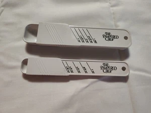 Pampered Chef Adjustable Measuring Spoons White teaspoon tablespoon Set Of 2 GUC - Picture 1 of 3