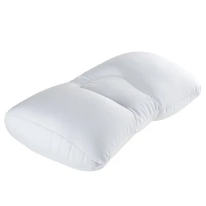 , White Microbead Pillow For Sleeping and Travel - Picture 1 of 5