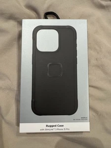 Nomad Peak Design Rugged case With SlimLink iPhone 15 Pro Black Fortified Bumper - Photo 1 sur 3