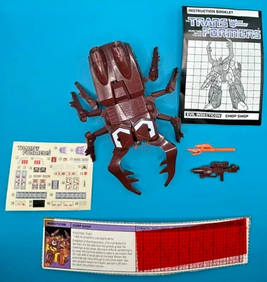 1985 CHOP SHOP 100% COMPLETE w/TECH SPEC G1 TRANSFORMERS UNUSED HIGH GRADE - Image 1 of 4