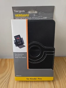 Targus Vuscape Standing Schutzhülle für 7 Zoll Kindle Fire Schwarz Leder Neu - Bild 1 von 7