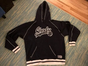 Shady Ltd. Black Hoodie Vintage Y2K Eminem Large Grunge Hip Hop Baggy * REPAIR* - Picture 1 of 11