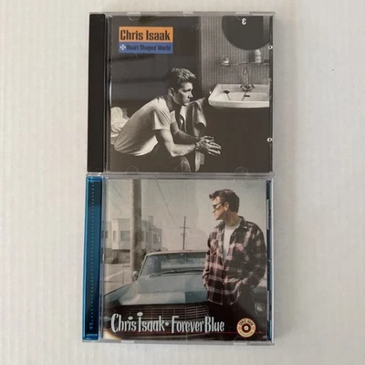 Chris Isaak CD Lot Heart Shaped World & Forever Blue VG+/VG+ Foto 1 de 4