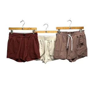 Lot of 3 Zella Women Shorts Cream, Burgandy and Mauve Size S - Picture 1 of 10