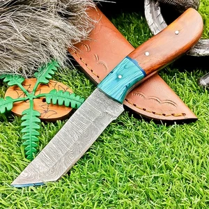 CUSTOM Handmade DAMASCUS STEEL Bull Cutter Knife, Chopper KNIFE TN-9278 - Picture 1 of 8
