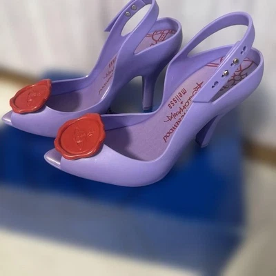 Vivienne Westwood Anglomania Melissa Purple Pumps High Heels Red Orb Size US 6 - Image 1 of 4