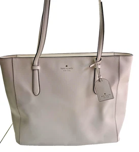 Kate Spade Handtasche Schuyler Meringue weiß Beuteltasche elfenbein Schultertasche Anhänger Reißverschluss oben - Bild 1 von 18