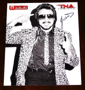JIMMY HART "THE MOUTH OF THE SOUTH" WWE HOF WCW TNA LEGEND SIGNED 12X18 PHOTO!! - Picture 1 of 1