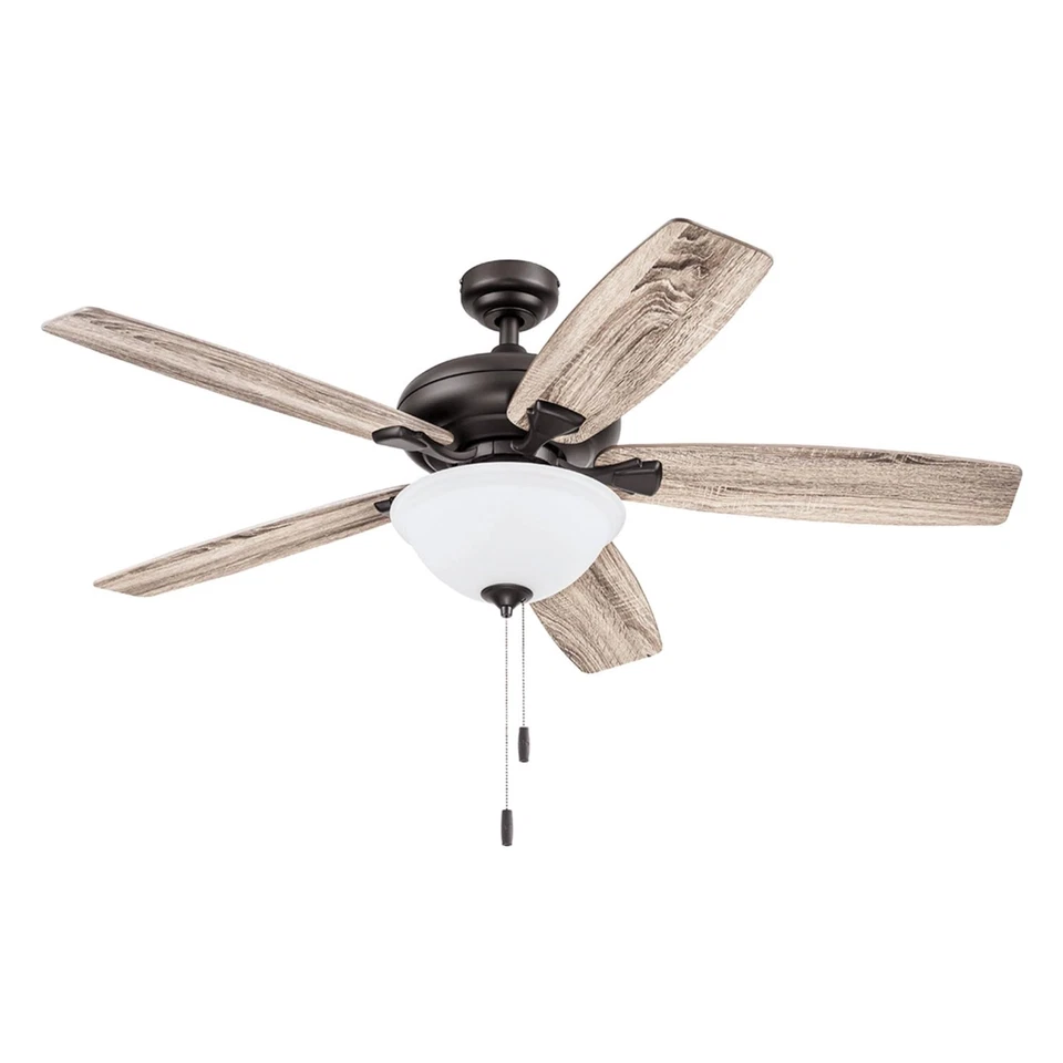 Cannes 52 Inch Traditional Indoor LED Ceiling Fan with Light Pull Chain Three... - Image 1 of 4