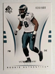 2007 SP Authentic #178 Victor Abiamiri RC - Foto 1 di 2