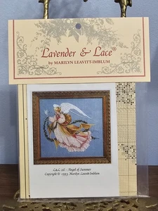 Lavender & Lace Victorian Designs Angel of Summer Cross Stitch Pattern NEW - Picture 1 of 3