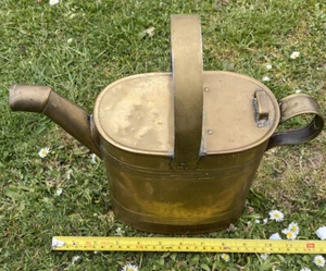 Vintage antike britische Herstellung 2l Messing Bewässerungsdose - Bild 1 von 12