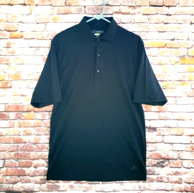🔥 Camisa Polo Greg Norman Negra Mezcla Algodón Para Hombre Mediana M PlayDry Foto 1 de 4
