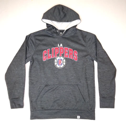 Fanatics NBA Los Angeles Clippers Gray Hoodie -Men's Medium Excellent Condition Cover