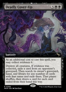 MTG - (Extended Art) DEADLY COVER-UP - Murders at Karlov Manor (R) - Picture 1 of 1