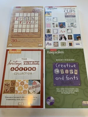 Creating Keepsakes: Fresh Fonts (CD-ROM) Heritage Vintage Retro Fonts Clip Art - Image 1 of 4