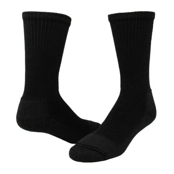 Wigwam F1140 Men's Steel Toe Ordor Guard Work Socks M Black