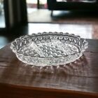 Vintage Fostoria American Divided Relish Dish 3 Part 9" Oval Serving Bowl 
