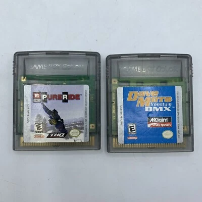 Carro Dave Mirra FreeStyle BMX y MTV Pure Ride (color Game Boy) solo probado Foto 1 de 2