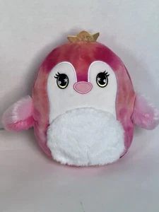 Squishmallow Pink Princess Penguin Plush With Crown 8" Twinkly Star Eyes - Picture 1 of 2