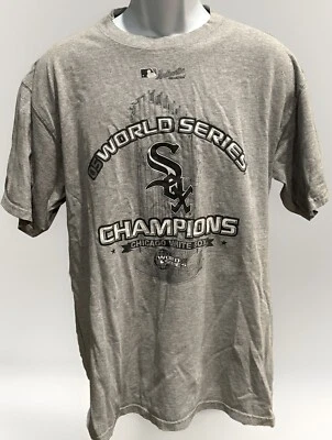 Camisa Chicago White Sox Para Hombre XL Gris 2005 MLB Serie Mundial Campeones Foto 1 de 4