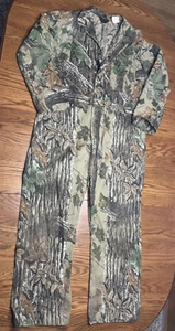 Liberty RealTree Camo Men's XL Hunting Coveralls VTG USA Lightweight Cotton/Poly - Picture 1 of 24