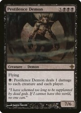 Pestilence Demon Rise of the Eldrazi NM Black Rare MAGIC MTG CARD ABUGames