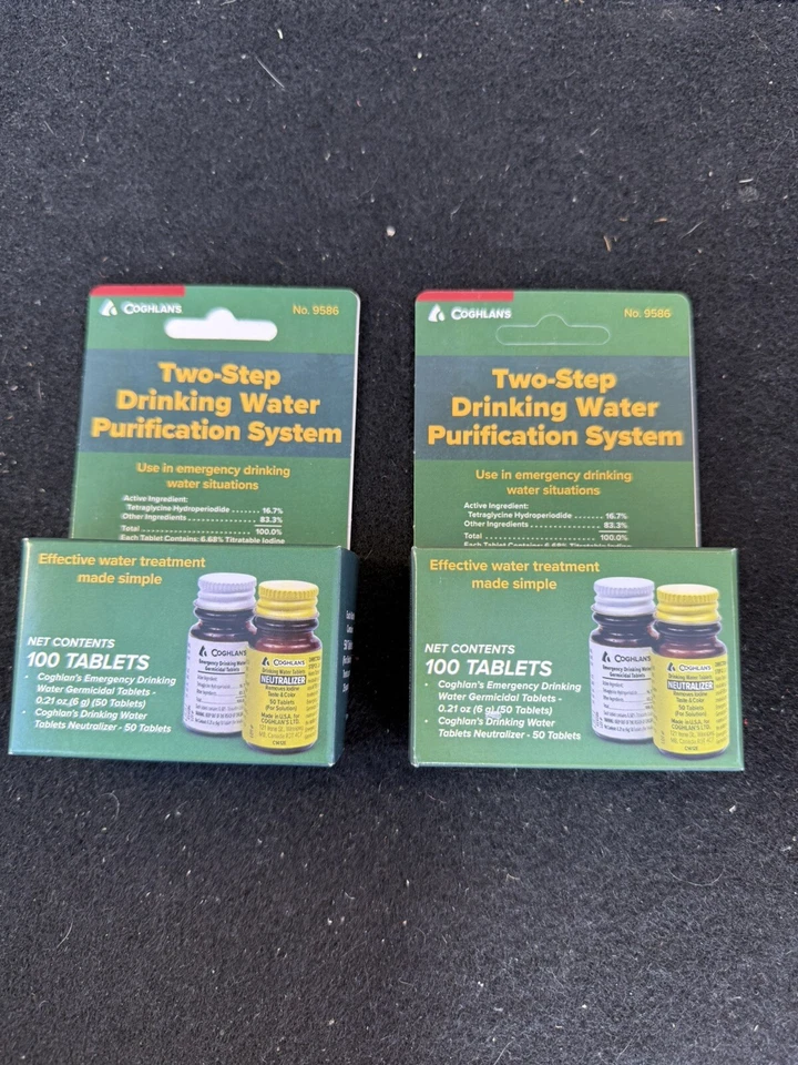 2 x упаковки COGHLANS два шага очистки воды #9586 новый - Изображение 1 из 1