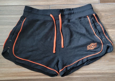 Women's Colosseum Black Oklahoma State Cowboys Lounge Shorts Cover